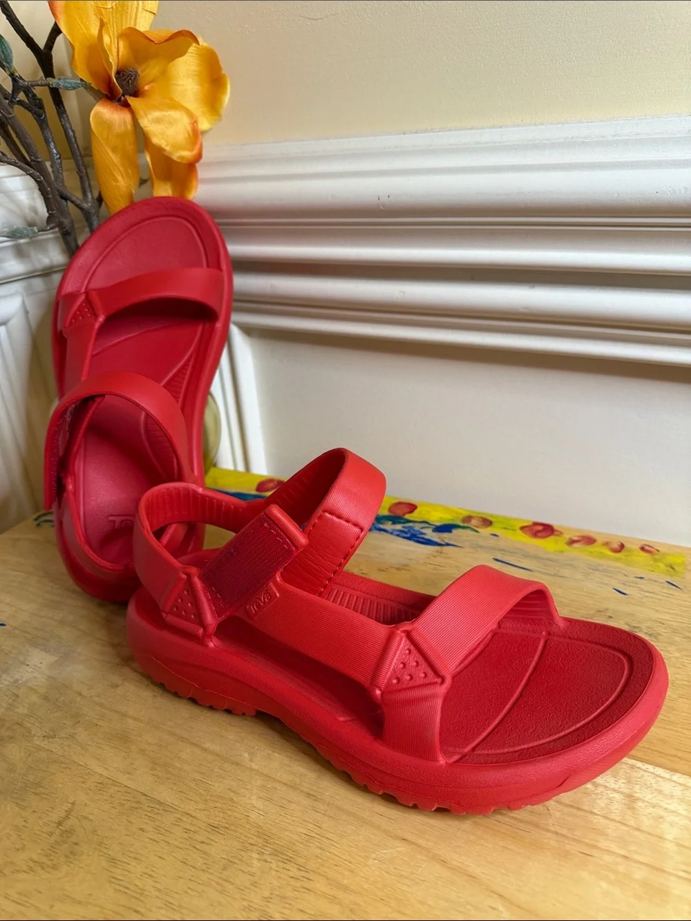 Teva Women’s Hurricane Drift Sandal - Fiery Red - Size 7 - Picture 6 of 8
